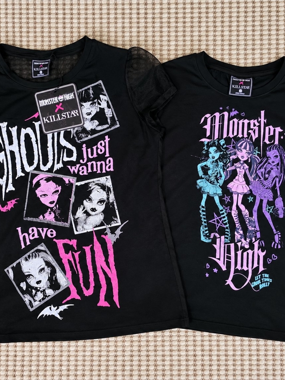 Monster High x Killstar Women’s 3X Graphic Shirt Lot – 2 Pieces